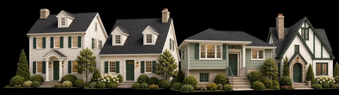 Four Long Island home styles